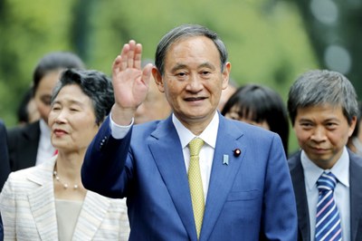 Thủ tướng Nhật Bản Yoshihide Suga trong chuyến thăm chính thức Hà Nội ngày 19/10/2020.